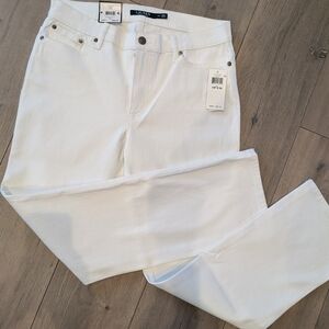 Ralph Lauren White Women's Denim Size 12p New